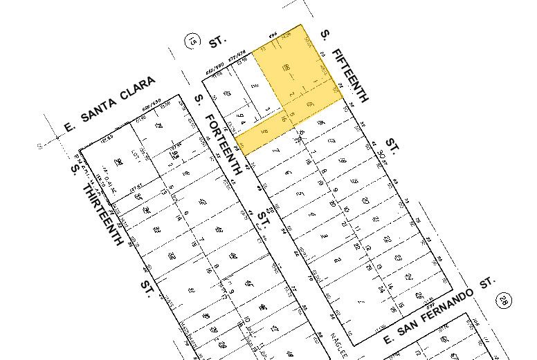 696 E Santa Clara St, San Jose, CA en alquiler - Plano de solar - Imagen 2 de 4