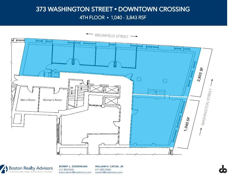 373 Washington St, Boston, MA en alquiler Plano de la planta- Imagen 1 de 1