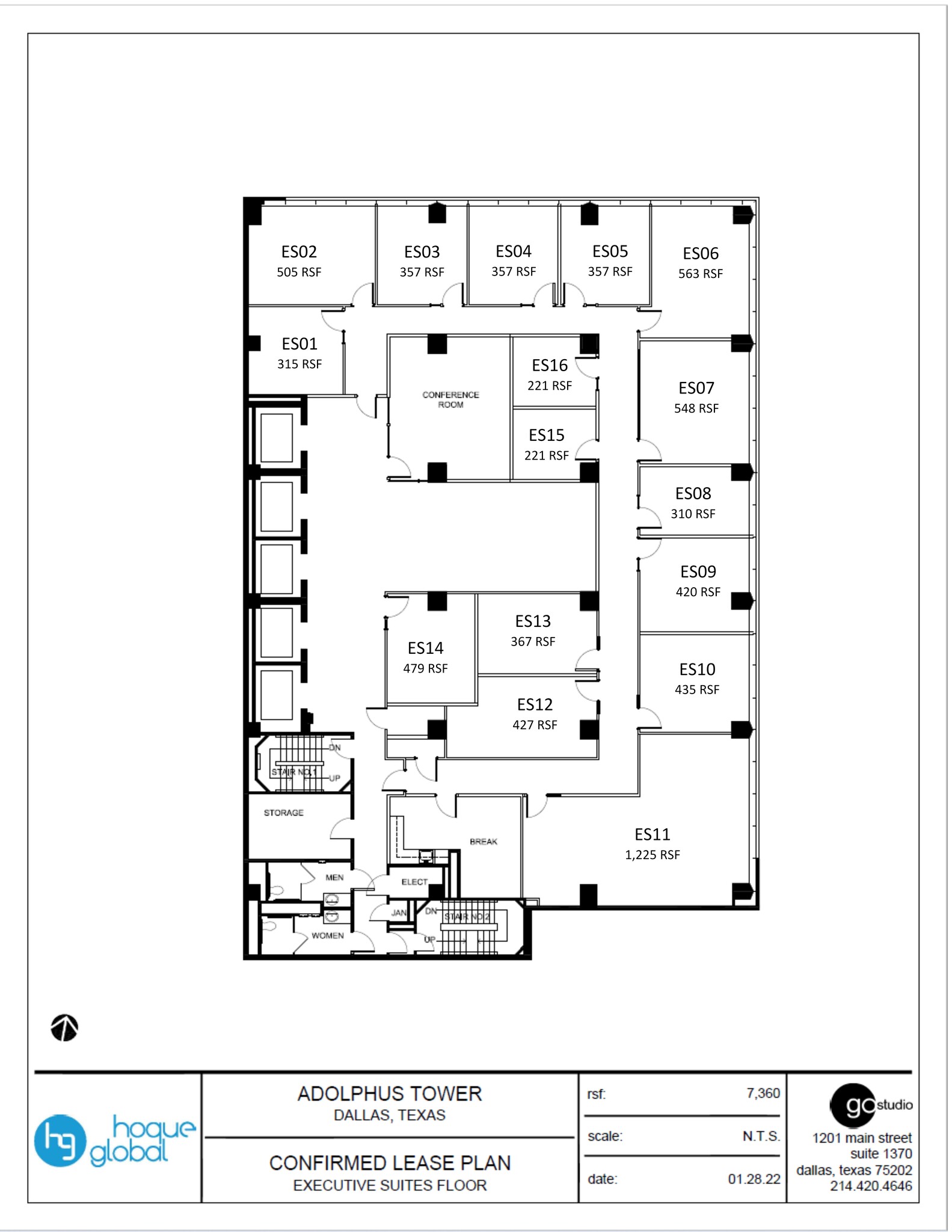 1412 Main St, Dallas, TX en alquiler Plano del sitio- Imagen 1 de 2