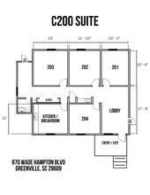 870 Wade Hampton Blvd, Greenville, SC en alquiler Plano de la planta- Imagen 1 de 7