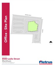 8500 Leslie St, Markham, ON en alquiler Plano del sitio- Imagen 1 de 2