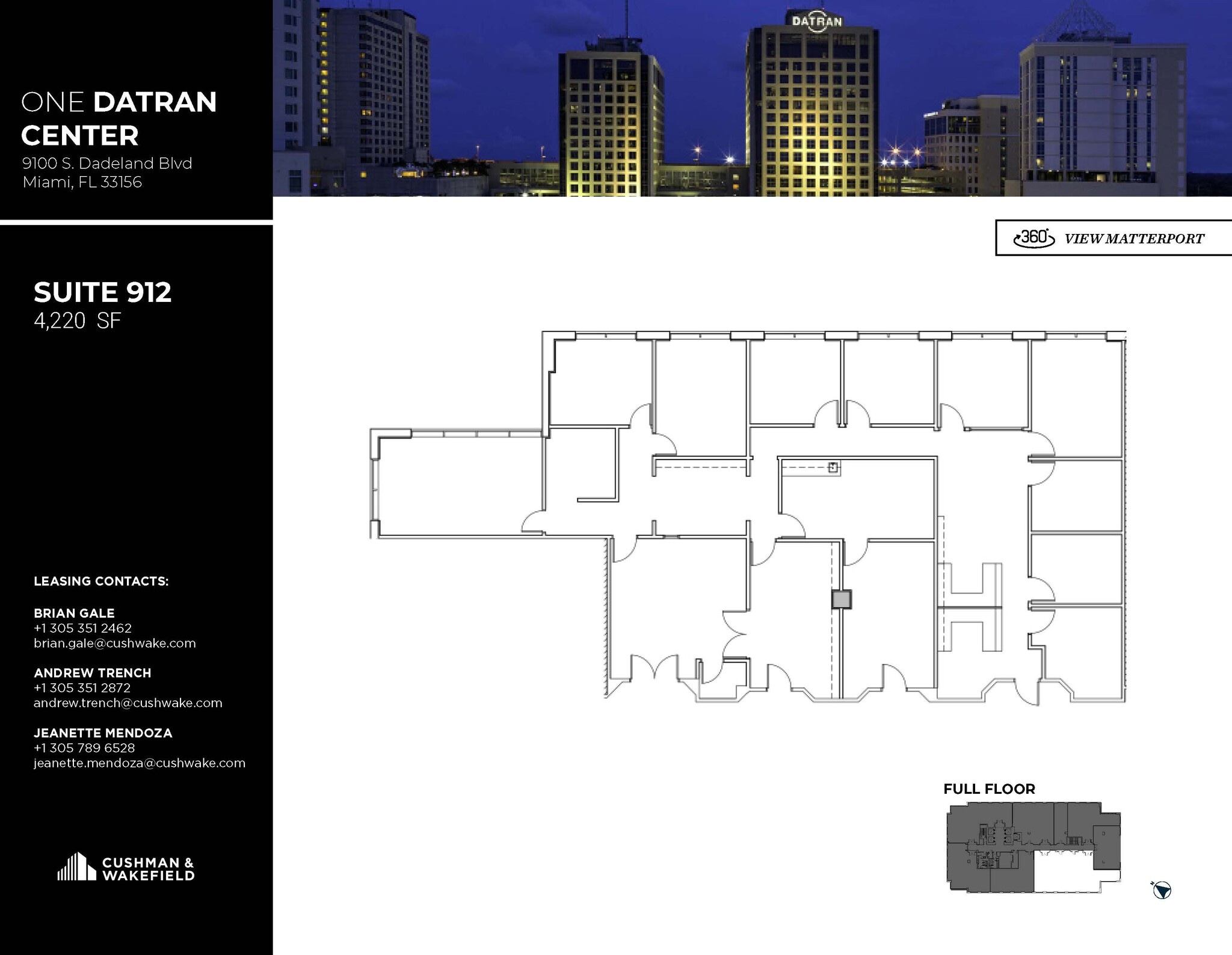 9130 S Dadeland Blvd, Miami, FL en alquiler Plano de la planta- Imagen 1 de 1