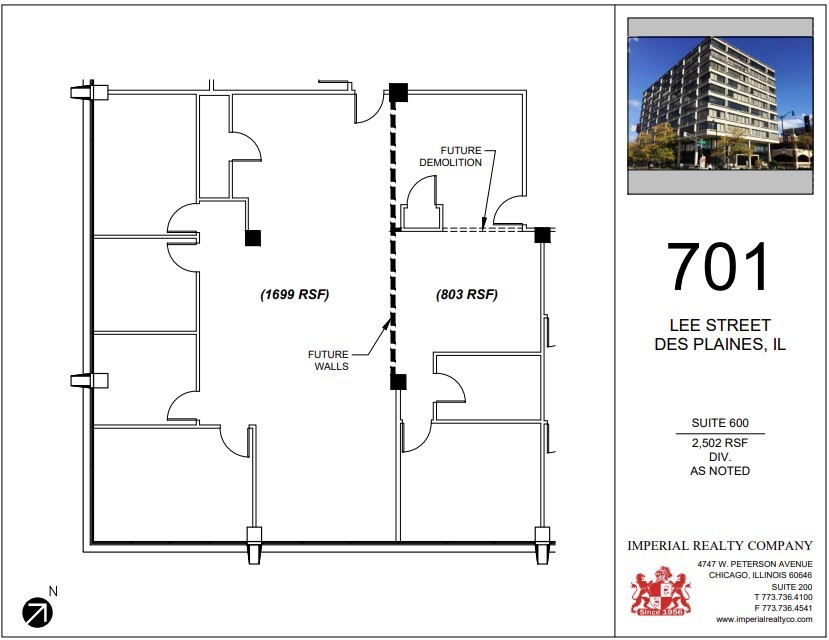 701 Lee St, Des Plaines, IL en alquiler Plano de la planta- Imagen 1 de 6