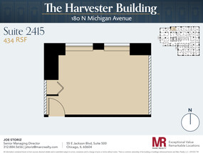 180 N Michigan Ave, Chicago, IL en alquiler Plano de la planta- Imagen 1 de 3