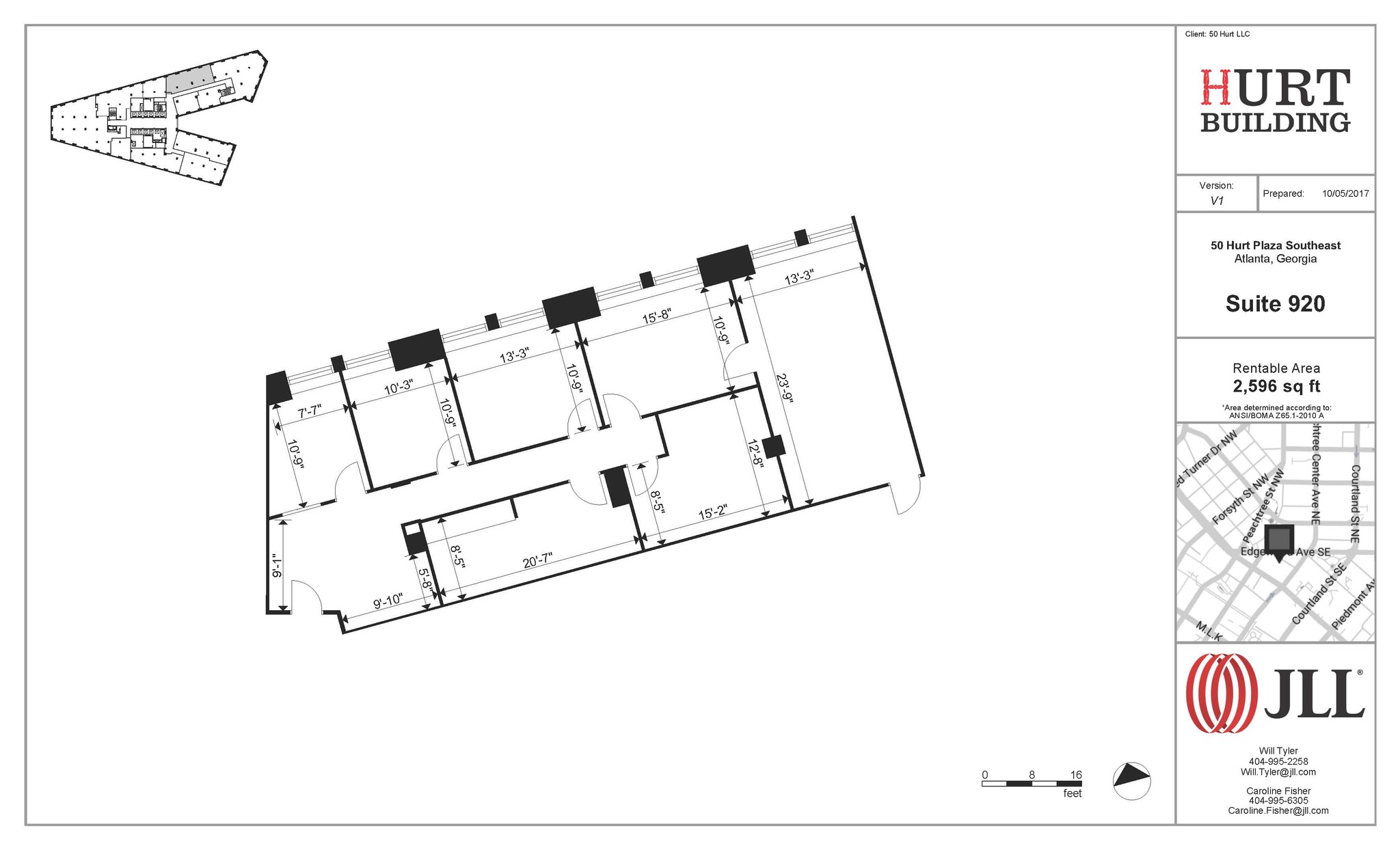 50 Hurt Plz SE, Atlanta, GA en alquiler Plano de la planta- Imagen 1 de 1