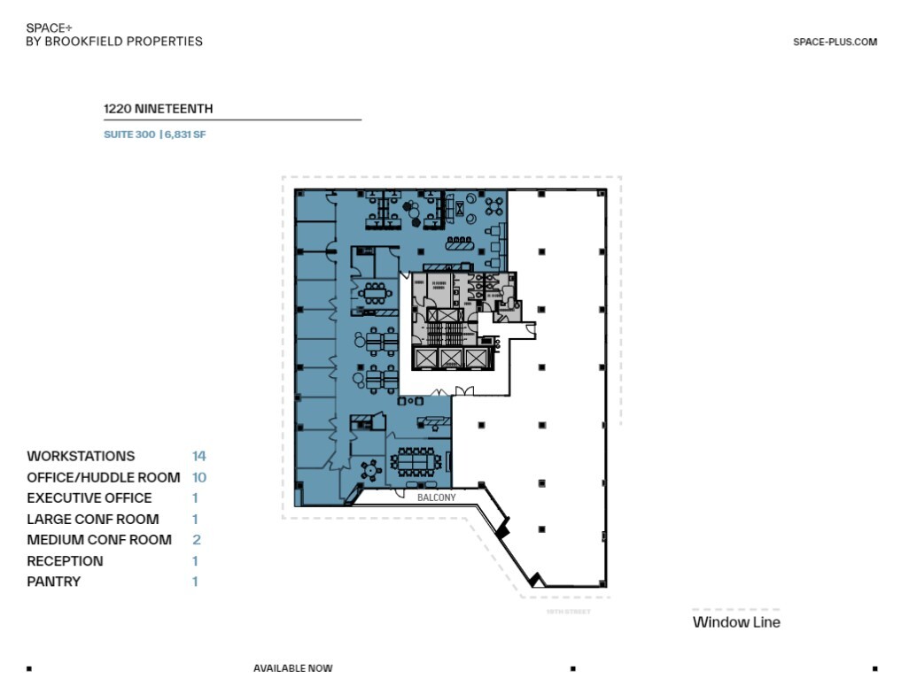 1220 19th St NW, Washington, DC en alquiler Plano de la planta- Imagen 1 de 1