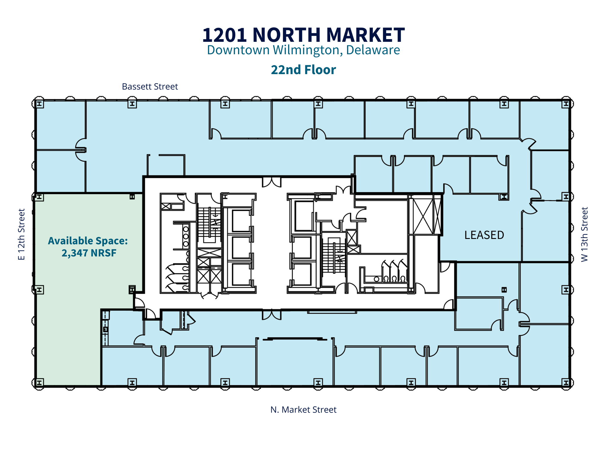 1201 N Market St, Wilmington, DE en alquiler Plano de la planta- Imagen 1 de 1