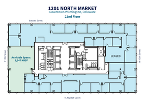 1201 N Market St, Wilmington, DE en alquiler Plano de la planta- Imagen 1 de 1