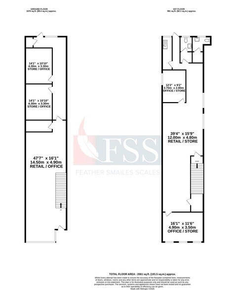 4A Westgate, Ripon en venta - Plano de la planta - Imagen 3 de 3