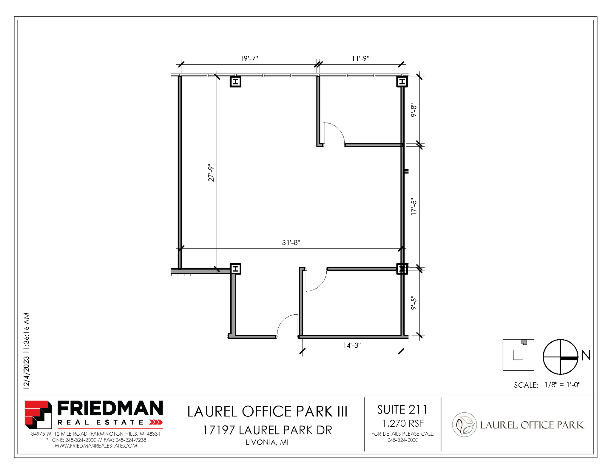 17197 N Laurel Park Dr, Livonia, MI en alquiler Plano de la planta- Imagen 1 de 3