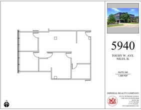 5940 W Touhy Ave, Niles, IL en alquiler Plano de la planta- Imagen 1 de 6