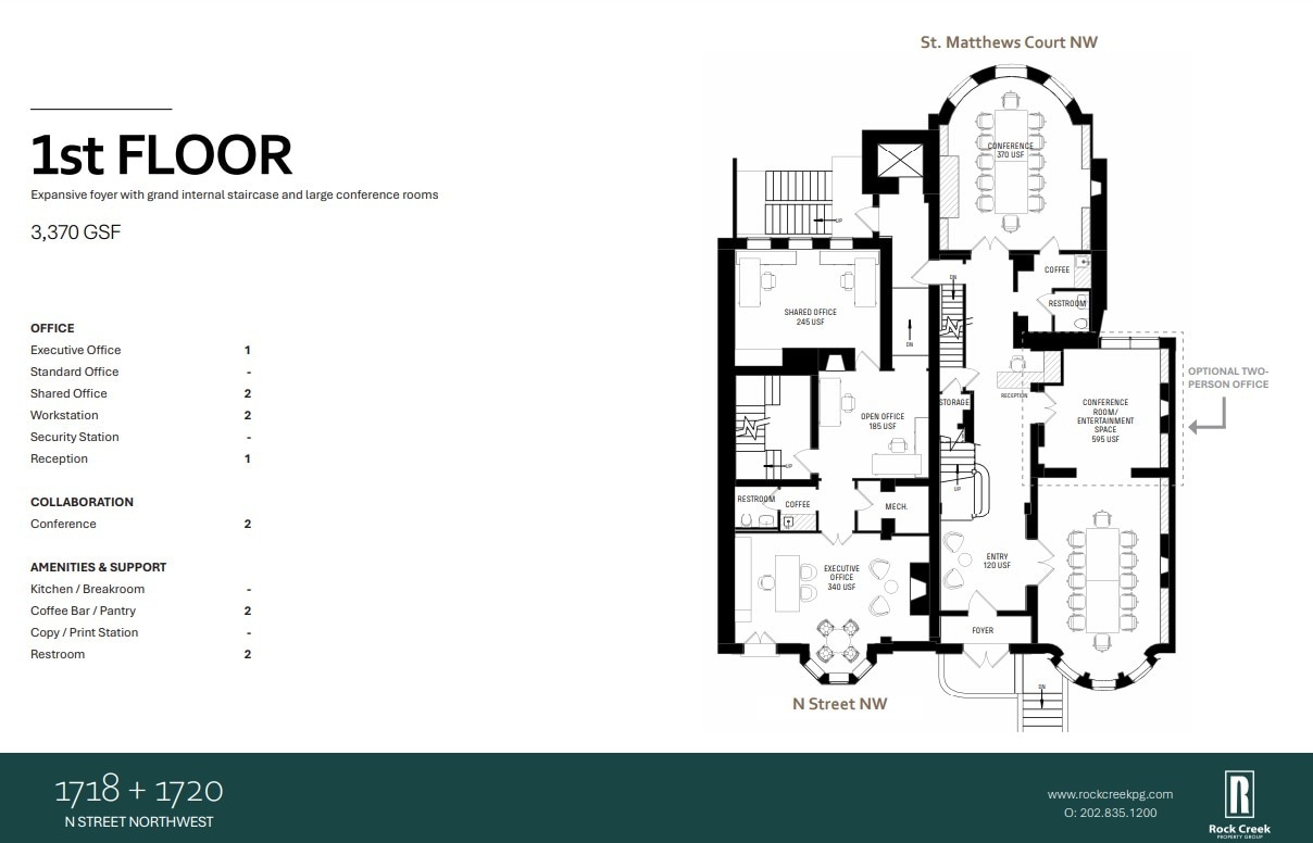 1718-1720 N St NW, Washington, DC en alquiler Plano de la planta- Imagen 1 de 1