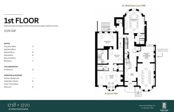 1718-1720 N St NW, Washington, DC en alquiler Plano de la planta- Imagen 1 de 1