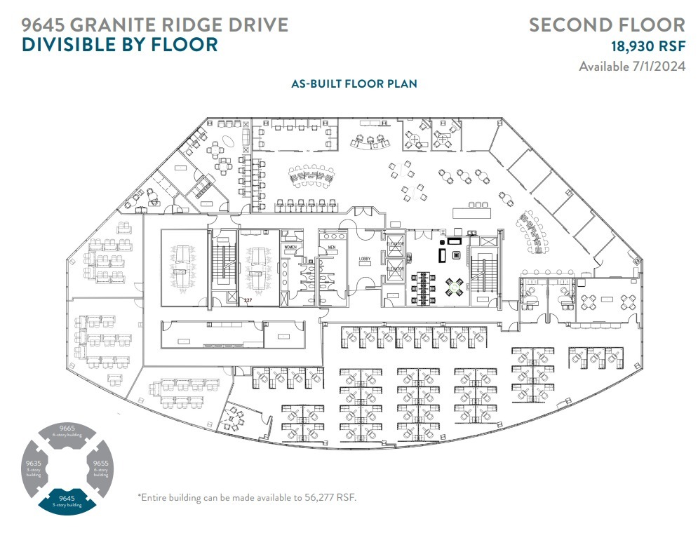 9655 Granite Ridge Dr, San Diego, CA en alquiler Plano de la planta- Imagen 1 de 1