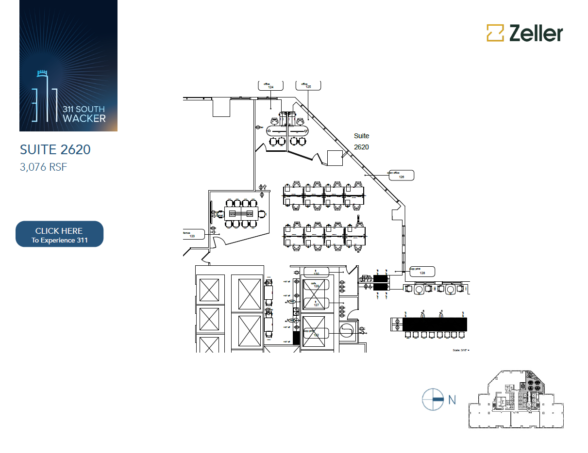 311 S Wacker Dr, Chicago, IL en alquiler Plano de la planta- Imagen 1 de 1