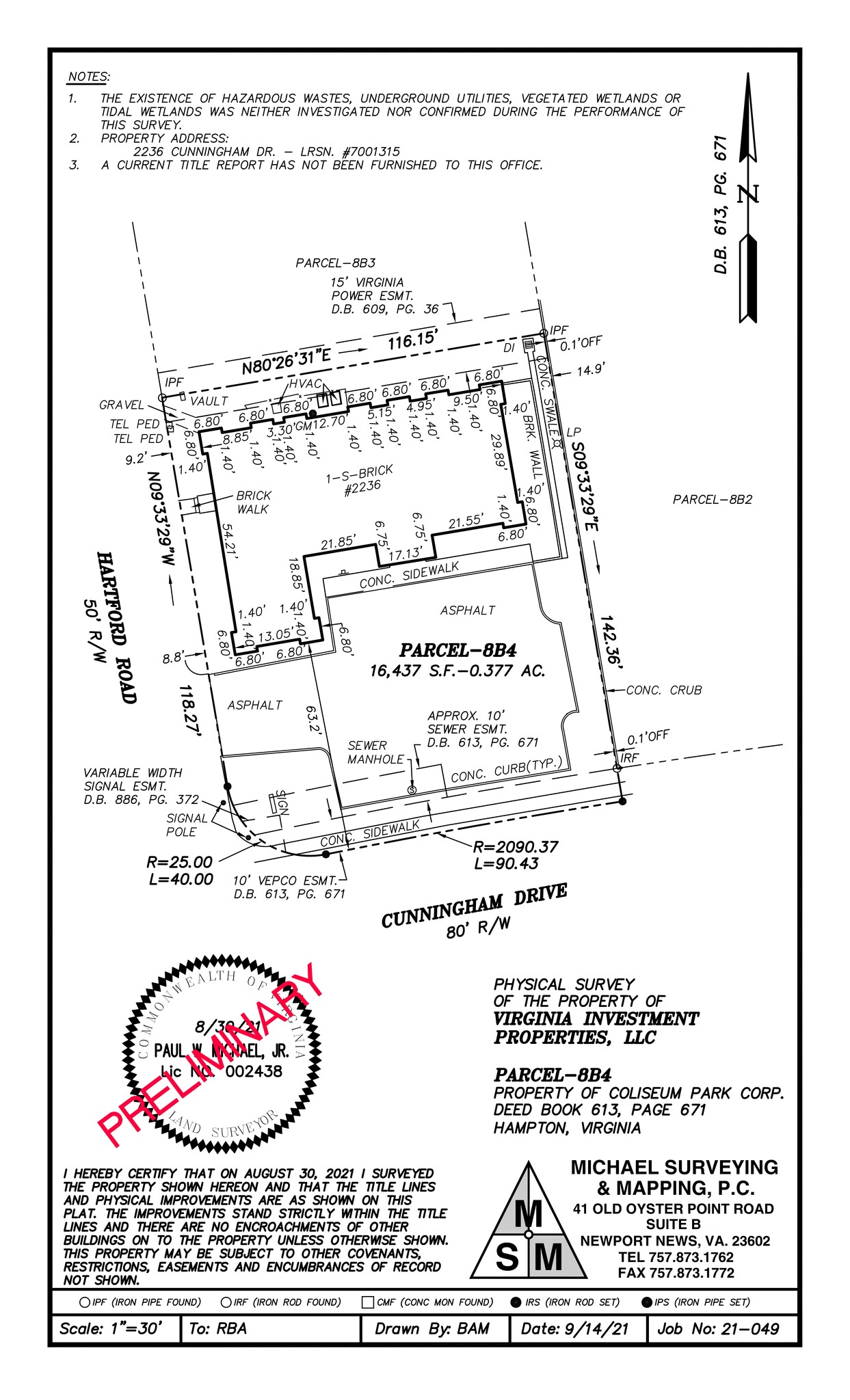 2236 Cunningham Dr, Hampton, VA en alquiler Plano del sitio- Imagen 1 de 2