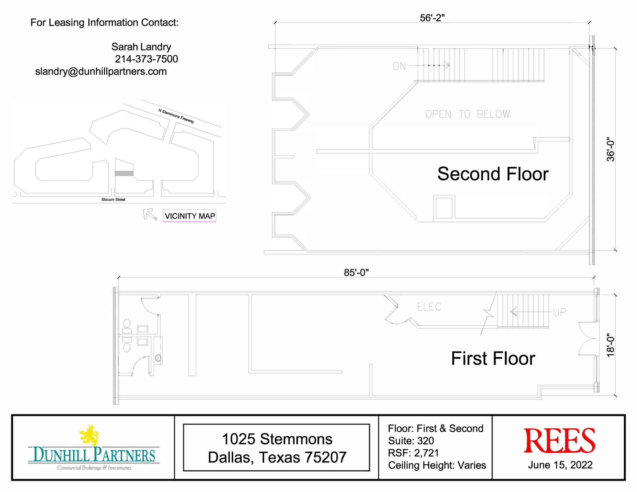 1025 N Stemmons Fwy, Dallas, TX en alquiler Plano de la planta- Imagen 1 de 2