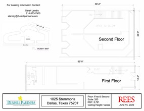 1025 N Stemmons Fwy, Dallas, TX en alquiler Plano de la planta- Imagen 1 de 2