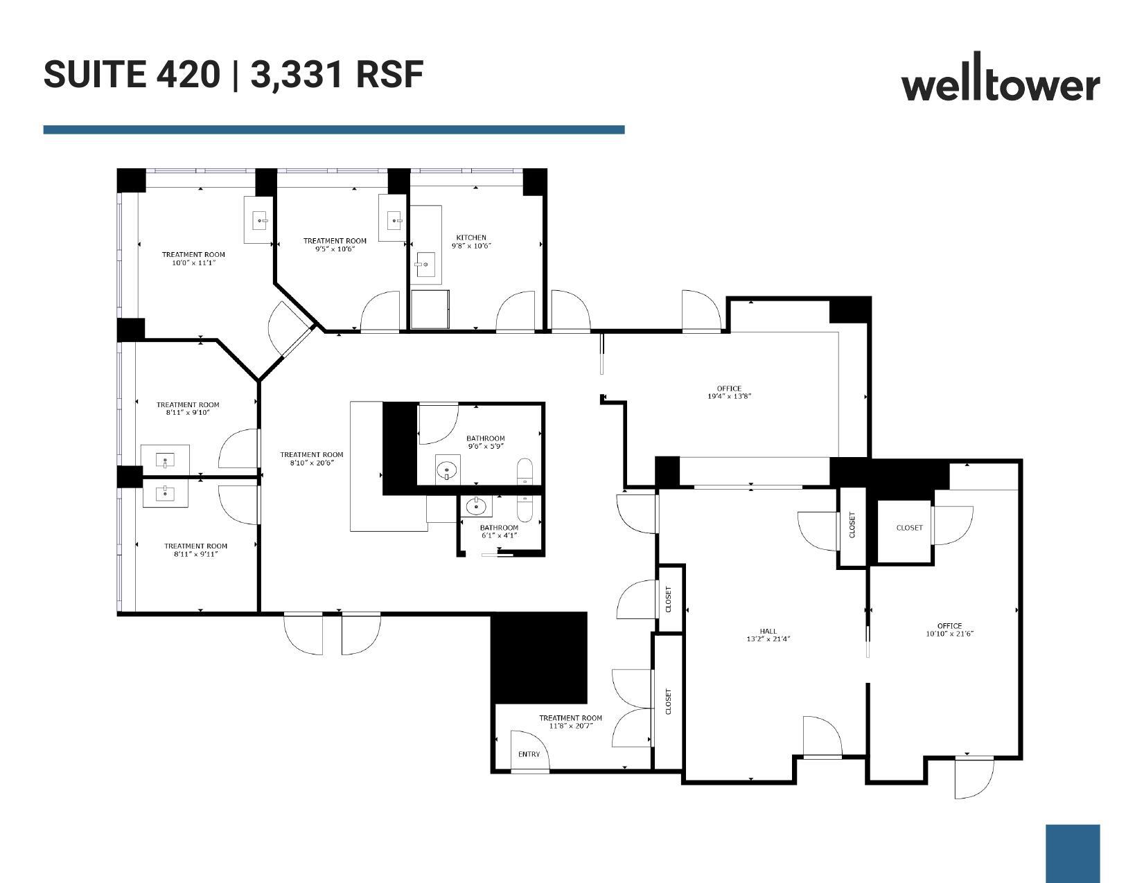 2021 K St NW, Washington, DC en alquiler Plano de la planta- Imagen 1 de 1