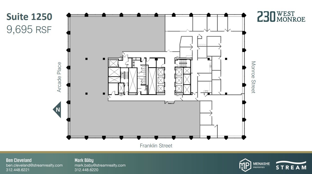 230 W Monroe St, Chicago, IL en alquiler Plano de la planta- Imagen 1 de 1