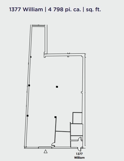 1320-1390 Rue Barré, Montréal, QC en alquiler Plano de la planta- Imagen 1 de 1