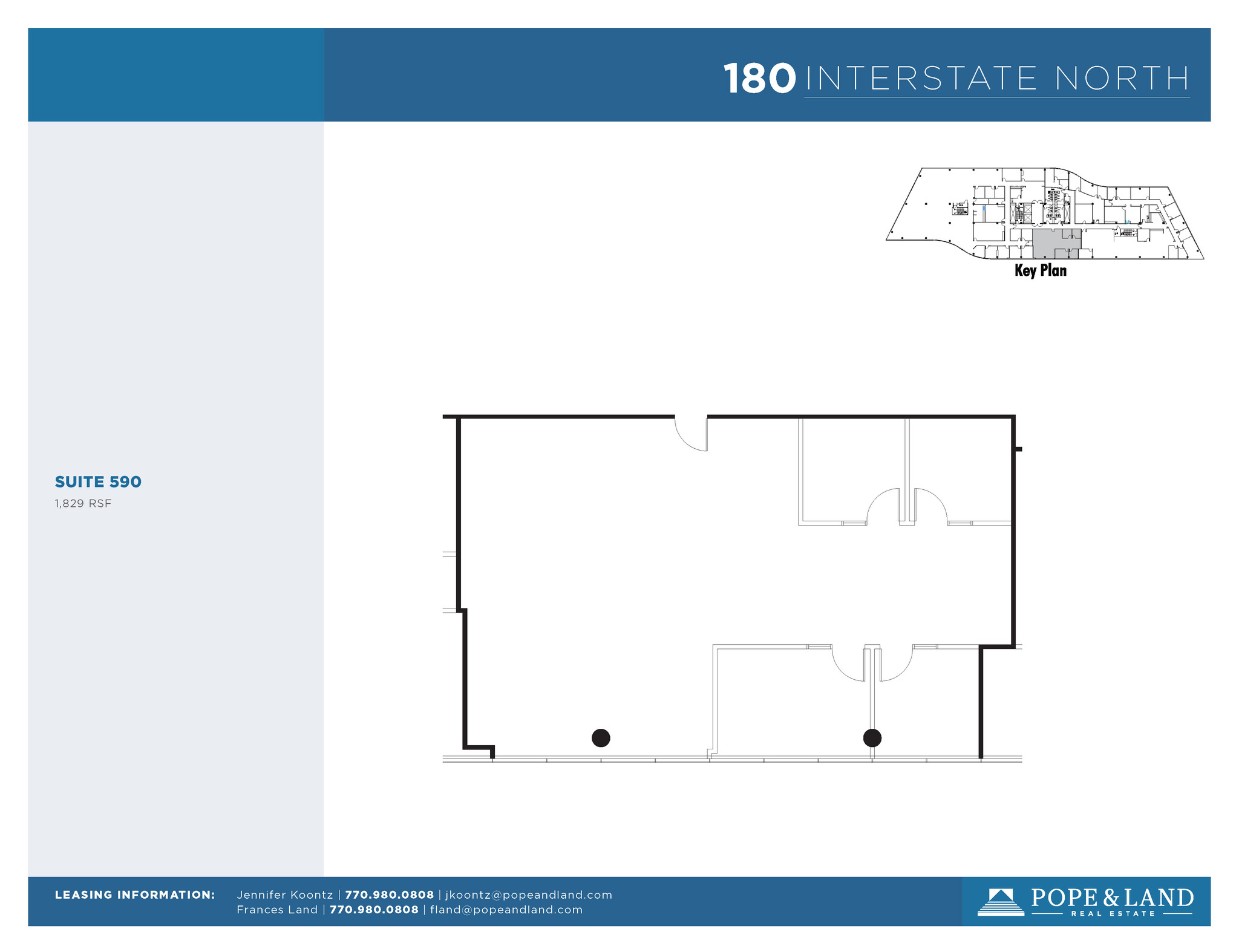 180 Interstate N Pky SE, Atlanta, GA en alquiler Plano de la planta- Imagen 1 de 2