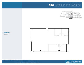 180 Interstate N Pky SE, Atlanta, GA en alquiler Plano de la planta- Imagen 1 de 2