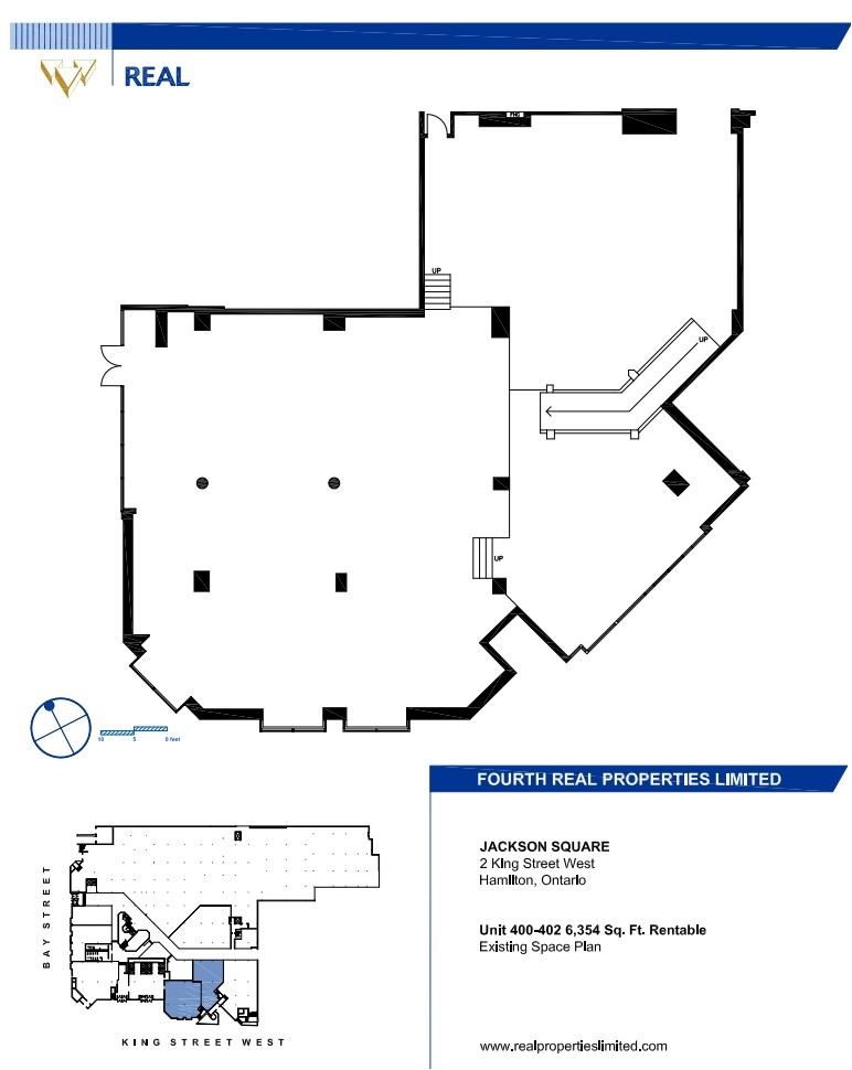 100, 110, and 120 King St W, Hamilton, ON en alquiler Plano de la planta- Imagen 1 de 1