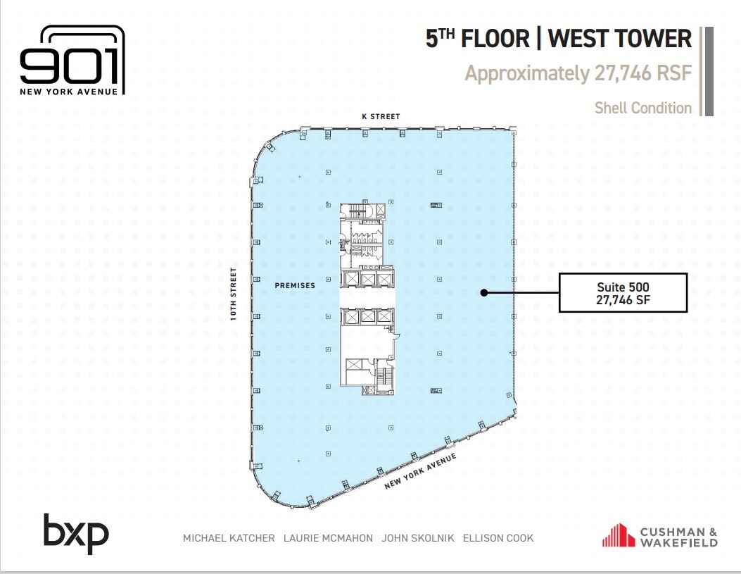 901 New York Ave NW, Washington, DC en alquiler Plano de la planta- Imagen 1 de 2