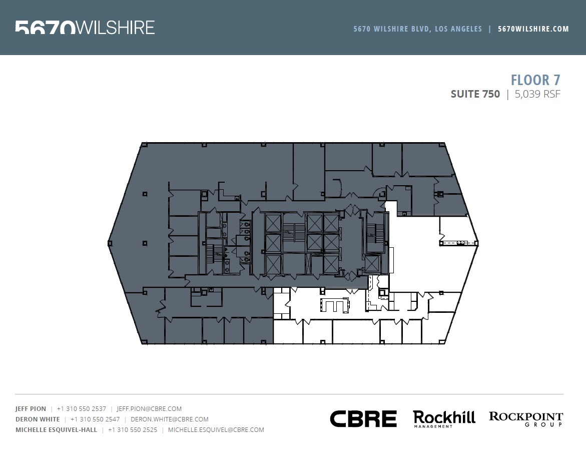 5670 Wilshire Blvd, Los Angeles, CA en alquiler Plano de la planta- Imagen 1 de 1