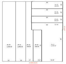 39-39 Queens Blvd, Long Island City, NY en alquiler Plano de la planta- Imagen 1 de 3