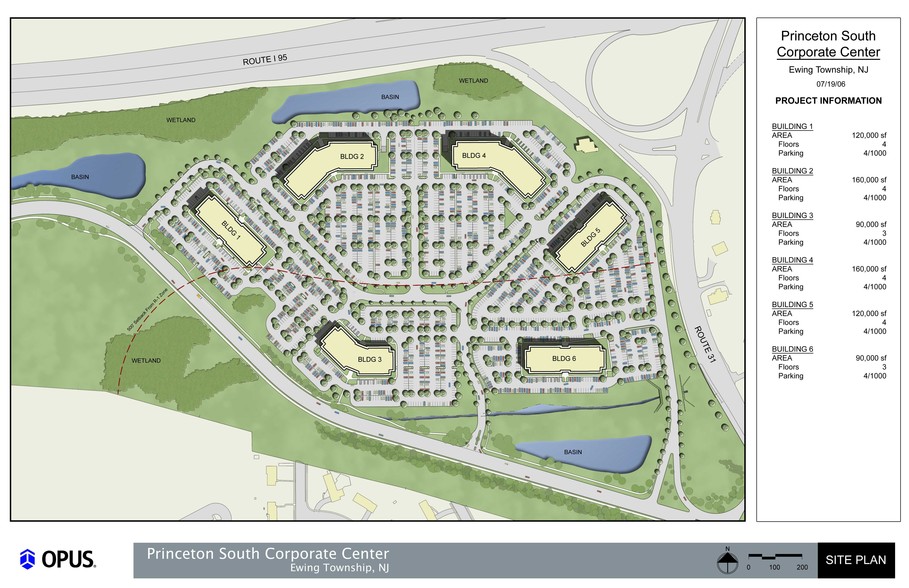 400 Princeton South Corporate Ctr, Ewing, NJ en alquiler - Plano del sitio - Imagen 2 de 2