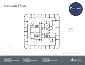 600 Anton Blvd, Costa Mesa, CA en alquiler Plano de la planta- Imagen 1 de 16