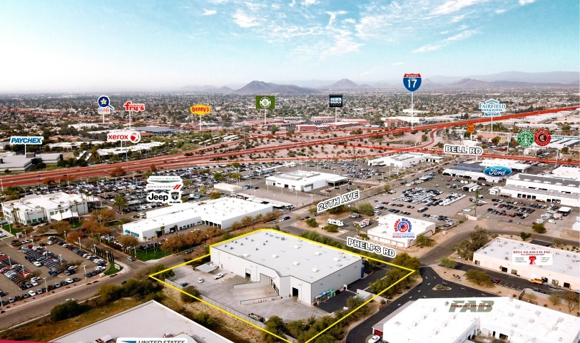 2501 W Phelps Rd, Phoenix, AZ en alquiler - Vista aérea - Imagen 3 de 5