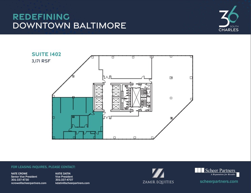 36 S Charles St, Baltimore, MD en alquiler Plano de la planta- Imagen 1 de 1