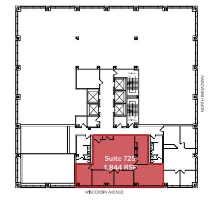 250 E Wisconsin Ave, Milwaukee, WI en alquiler Plano de la planta- Imagen 1 de 1