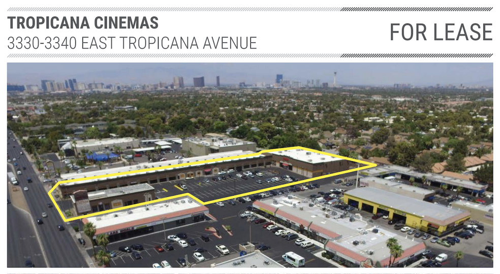 3330 E Tropicana Ave, Las Vegas, NV en alquiler - Vista aérea - Imagen 1 de 9