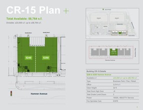 5200-5210 Hamner, Eastvale, CA en alquiler Plano de la planta- Imagen 1 de 1