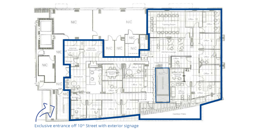 1053 10th Ave SW, Calgary, AB T2R 1E3 - Unidad 206 -  - Plano de la planta - Image 1 of 1