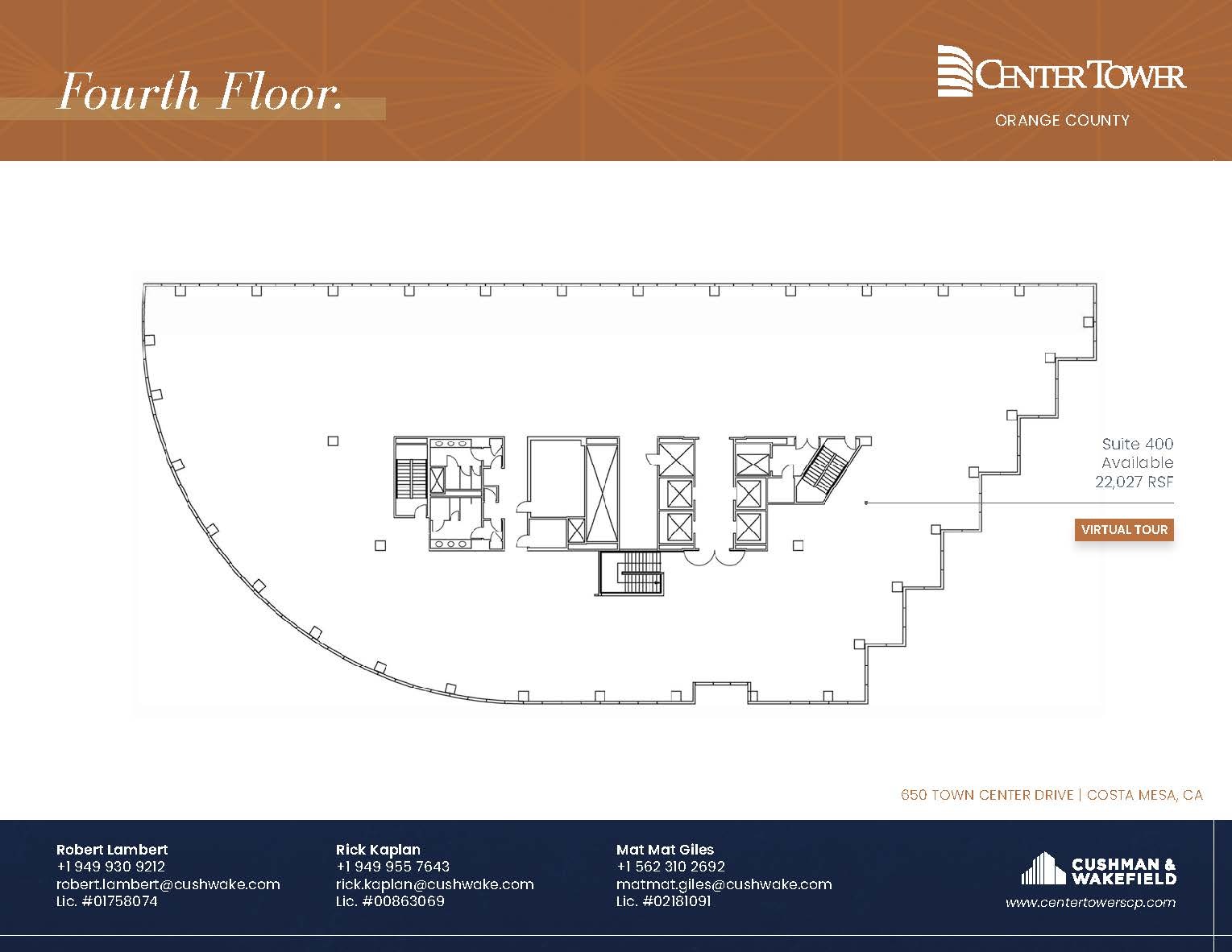 650 Town Center Dr, Costa Mesa, CA en alquiler Plano de la planta- Imagen 1 de 8