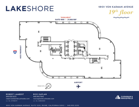 18101 Von Karman Ave, Irvine, CA en alquiler Plano de la planta- Imagen 2 de 5