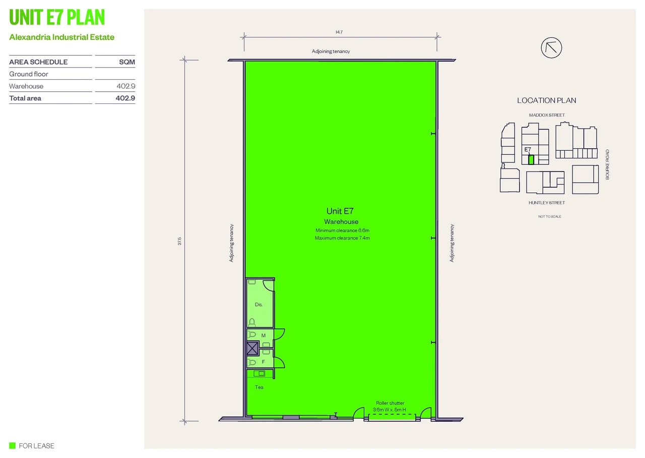 35-39 Bourke Rd, Alexandria en alquiler Plano de la planta- Imagen 1 de 1