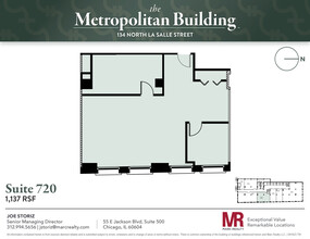 134 N LaSalle St, Chicago, IL en alquiler Plano de la planta- Imagen 1 de 5