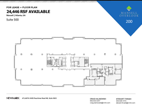 200 Mansell Ct E, Roswell, GA en alquiler Plano de la planta- Imagen 1 de 3