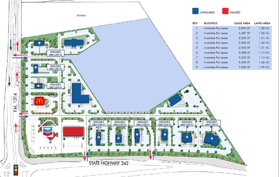 Prime Square - Conroe, Texas, Conroe, TX en alquiler - Plano del sitio - Imagen 1 de 2