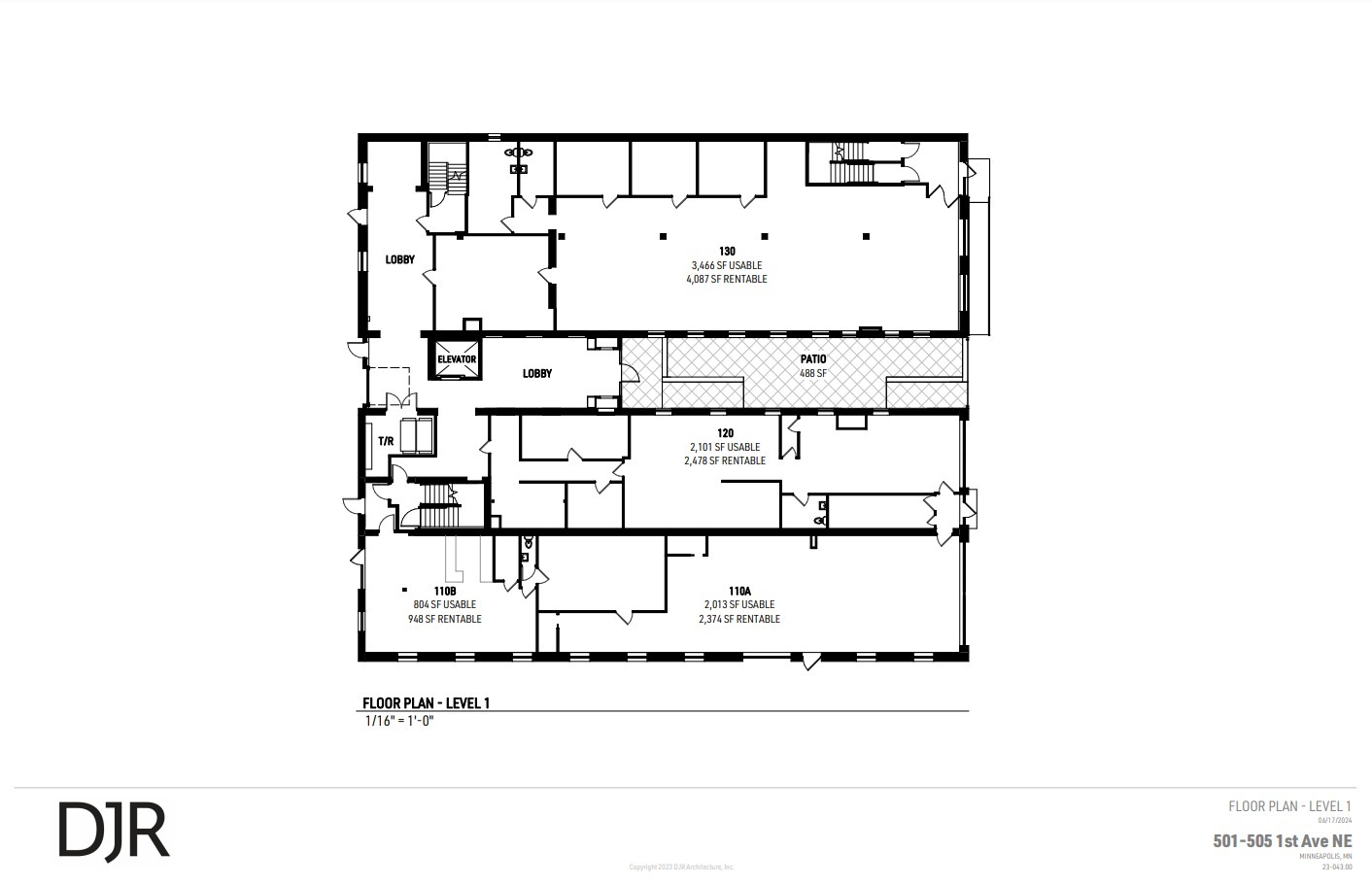 501 1st Ave NE, Minneapolis, MN en alquiler Plano de la planta- Imagen 1 de 1