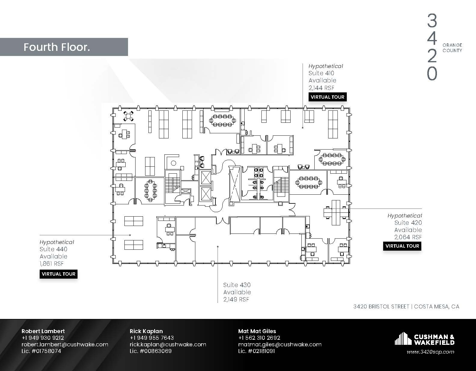 650 Town Center Dr, Costa Mesa, CA en alquiler Plano de la planta- Imagen 1 de 1