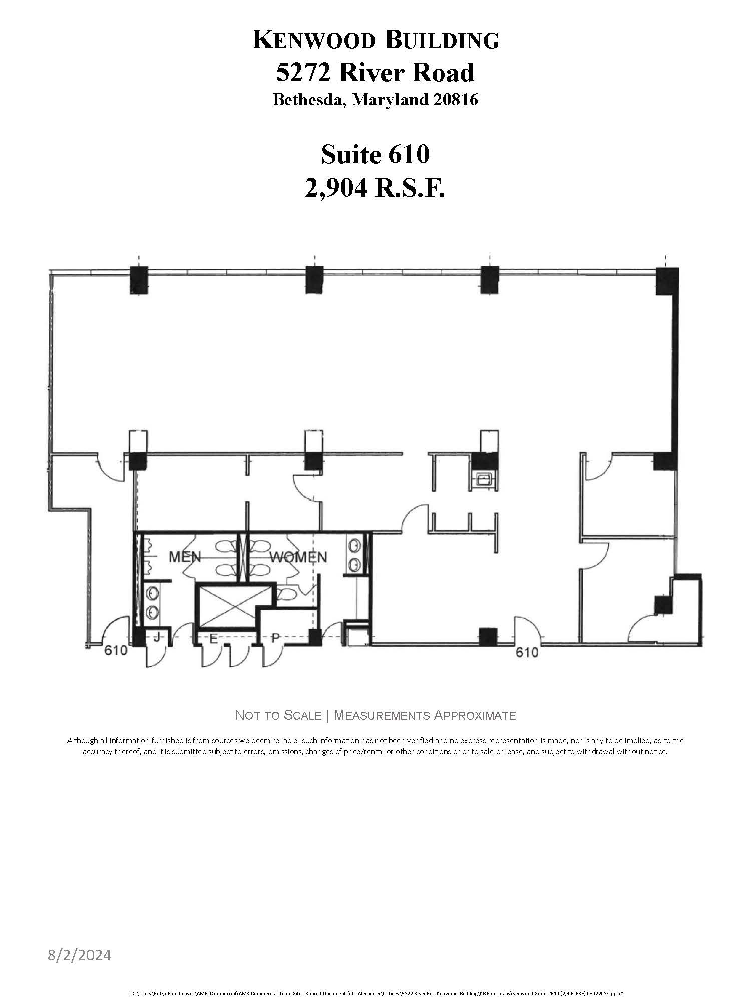 5272 River Rd, Bethesda, MD en alquiler Plano de la planta- Imagen 1 de 1