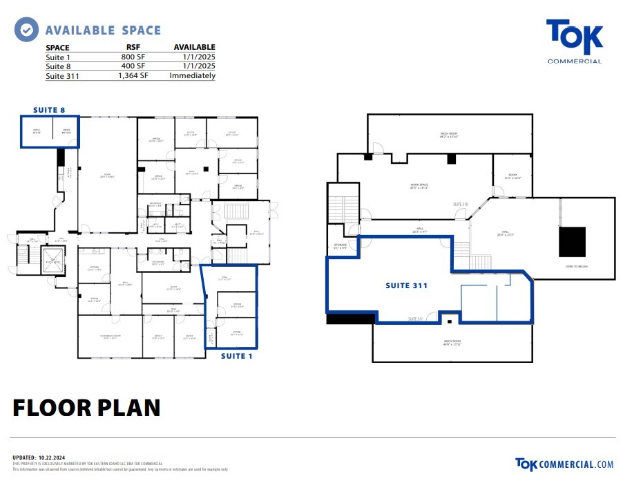 101 Park Ave, Idaho Falls, ID en alquiler Plano de la planta- Imagen 1 de 1