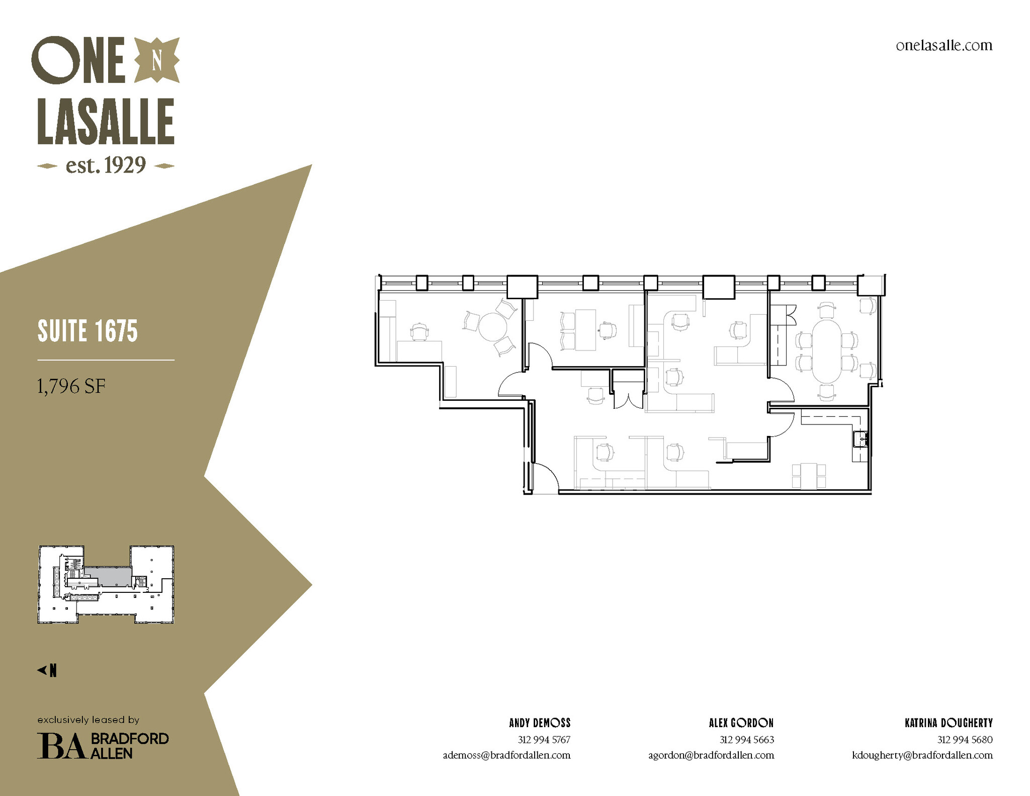 1 N La Salle St, Chicago, IL en alquiler Plano de la planta- Imagen 1 de 3